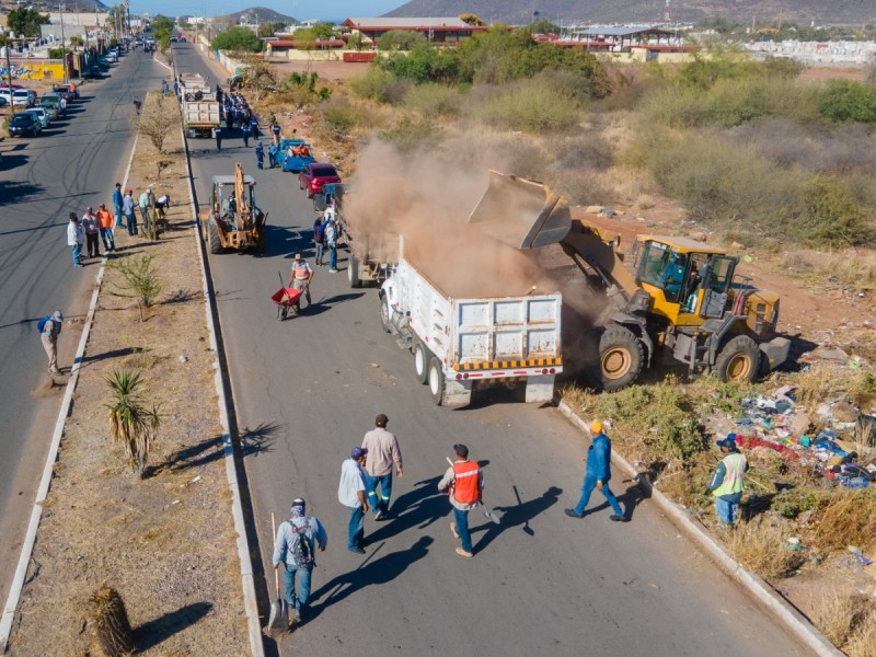 Limpian al norte de Guaymas