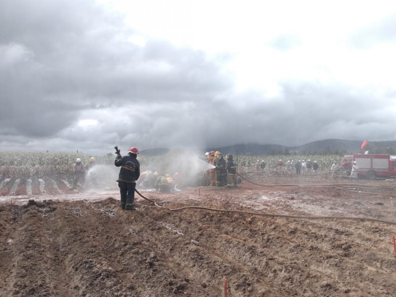 Liquidan fuego controlado por fuga de gas