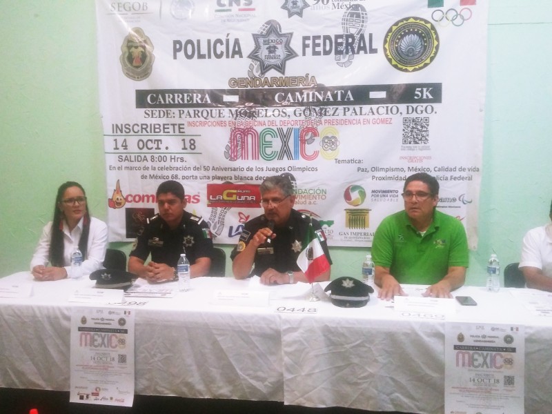 Lista carrera 5k de la Policía Federal