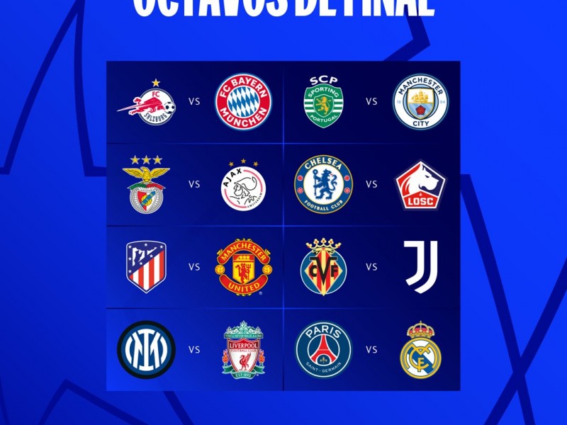 Listos los octavos de final de la Champions League