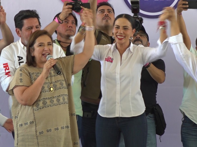 Liz Tapia arranca campaña electoral junto a Xóchitl Gálvez