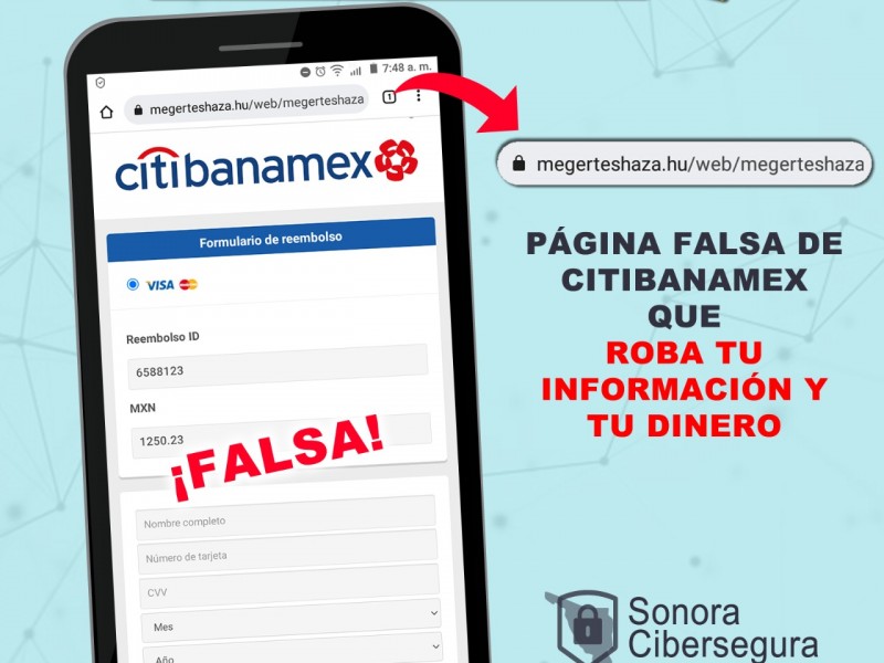 Mensajes bancarios, foco de fraude cibernéticos