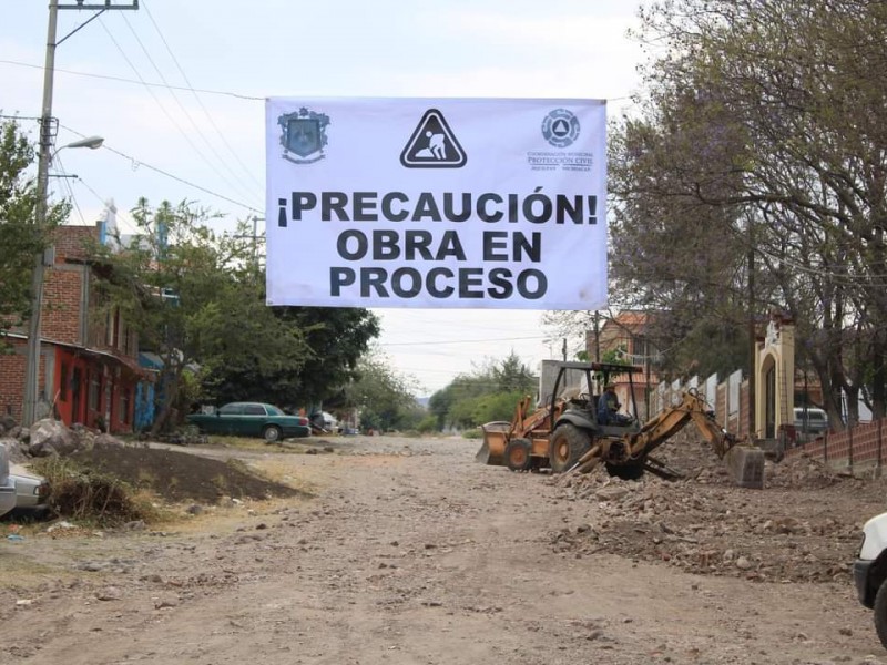 Llaman a tomar previsiones por obras en construcción en Jiquilpan