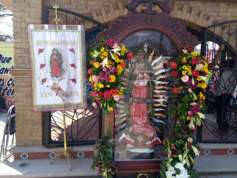 Llega a Coapan la virgen del jaripeo