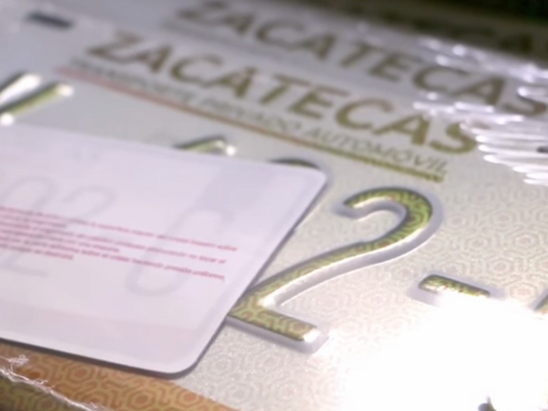 Llega a Zacatecas primer lote de placas vehiculares