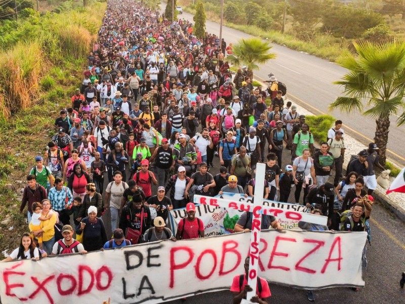 Llega Caravana ˝Éxodo de la Pobreza