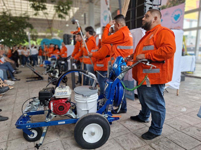Llega el 'Escuadrón de la Limpieza' a Tetlán