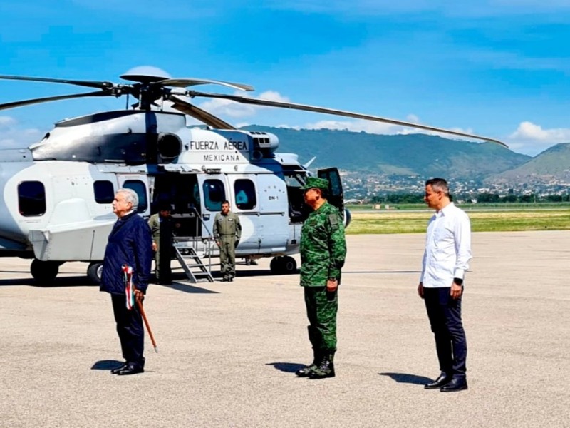 Llega el Presidente de la República a Oaxaca