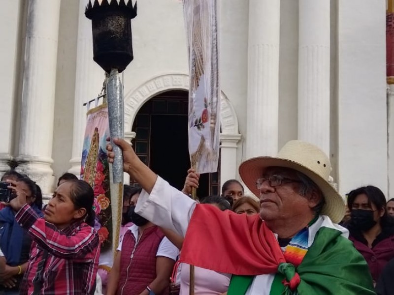 Llega la Antorcha Guadalupana a la diócesis de Tehuacán