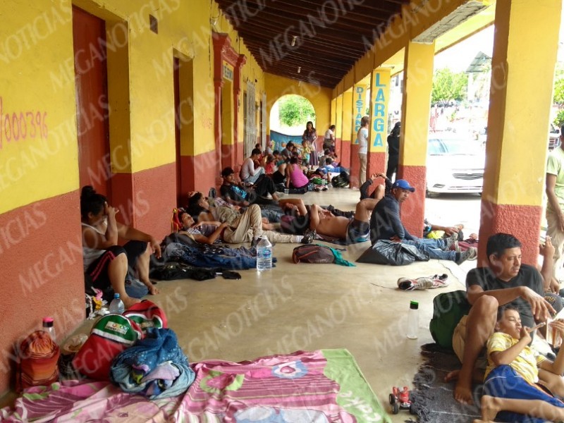 Llega la Caravana de Migrantes a Tapanatepec, Oaxaca
