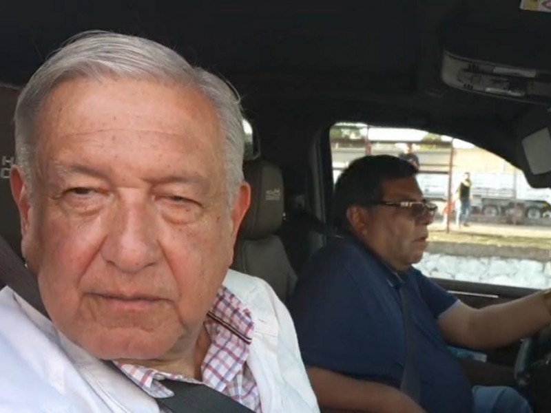 Llega Presidente López Obrador a Guaymas