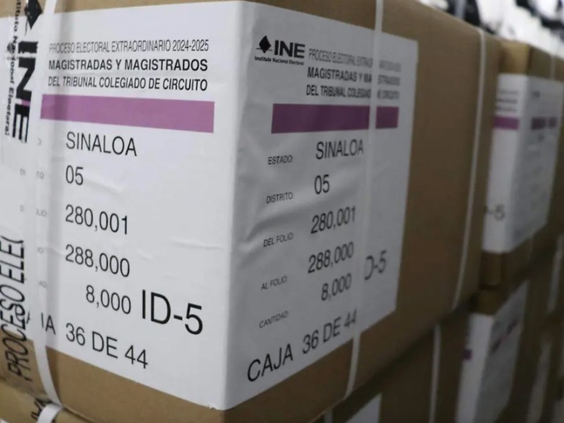 Llegan 2 millones de boletas del INE a Guasave