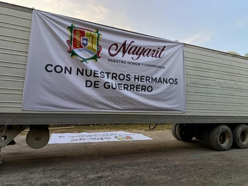 Llegan a Guerrero víveres enviados por Gobierno de Nayarit