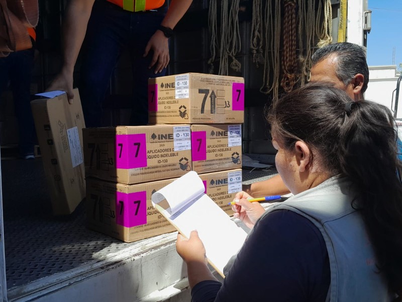 Llegan a INE Navojoa boletas electorales