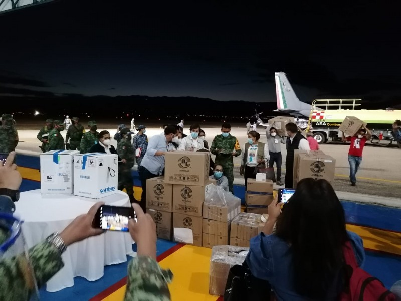 Llegan a Oaxaca 19 mil 500 vacunas contra Covid-19