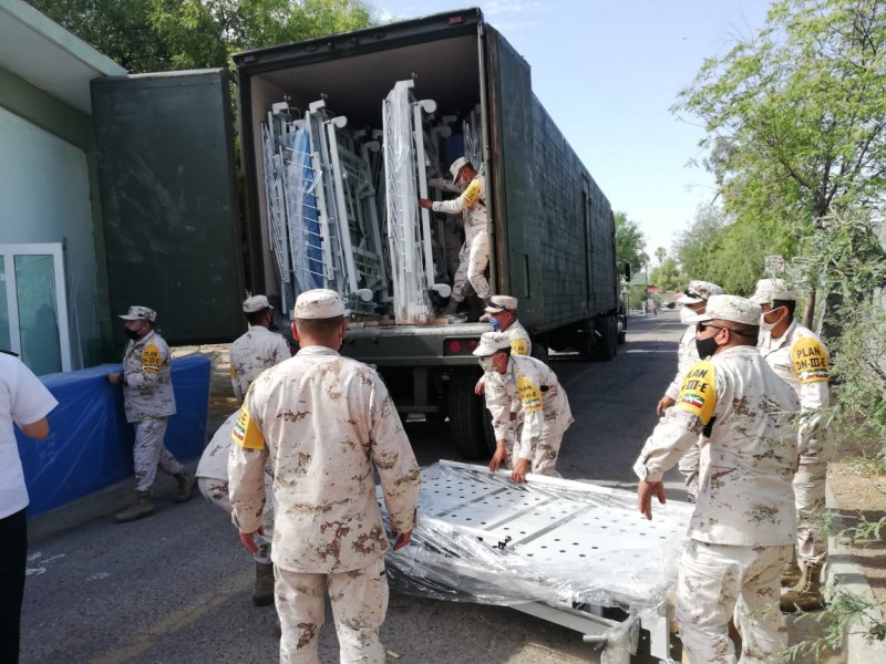 Llegan camas para terapia intensiva a Hospital Militar Regional