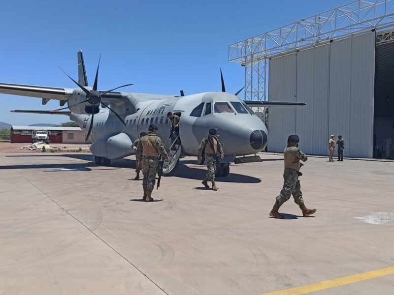 Llegan marinos a Guaymas por la inseguridad