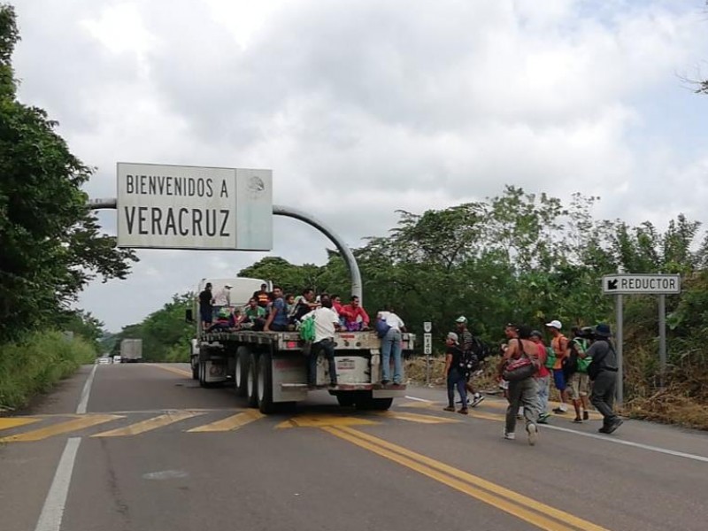 Llegan primeros migrantes a territorio Veracruzano