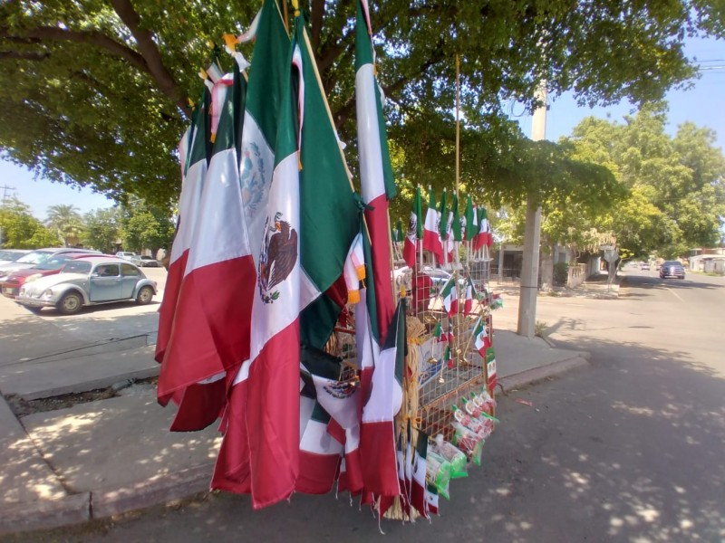 Llegaron las ventas de las banderas mexicanas a Hermosillo