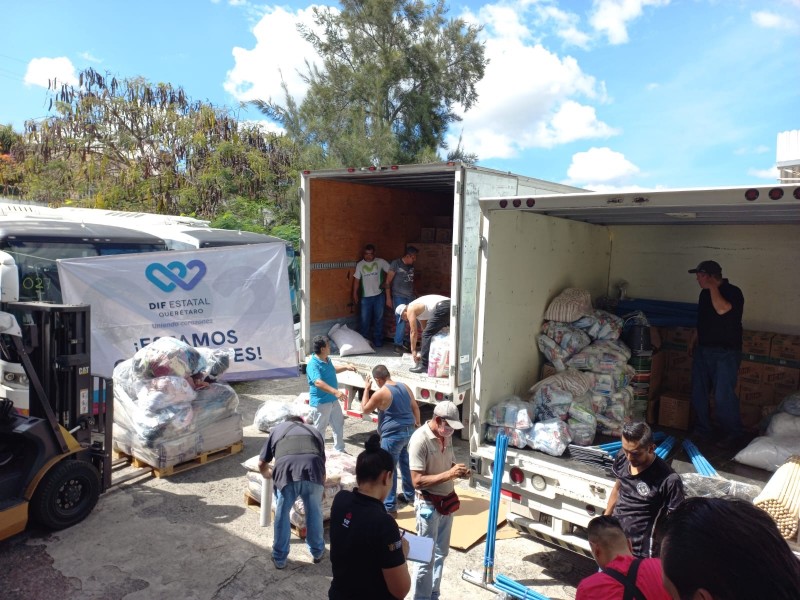 Llegó a Guerrero ayuda humanitaria del DIF Querétaro