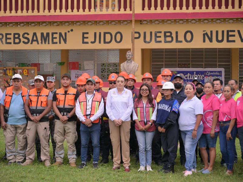 Llevan a cabo primer simulacro del Sistema de Alerta Temprana Norte