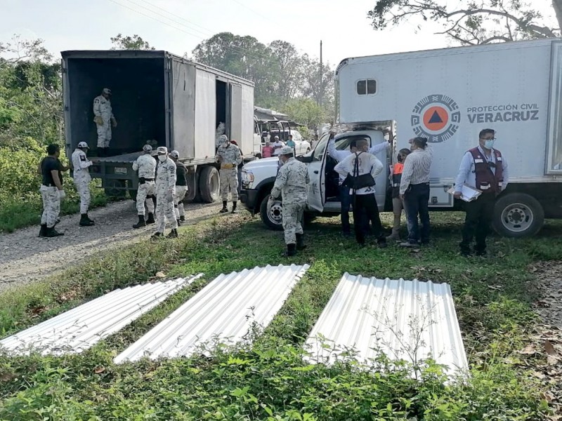 Llevan apoyo alimentario a comunidades tuxpeñas