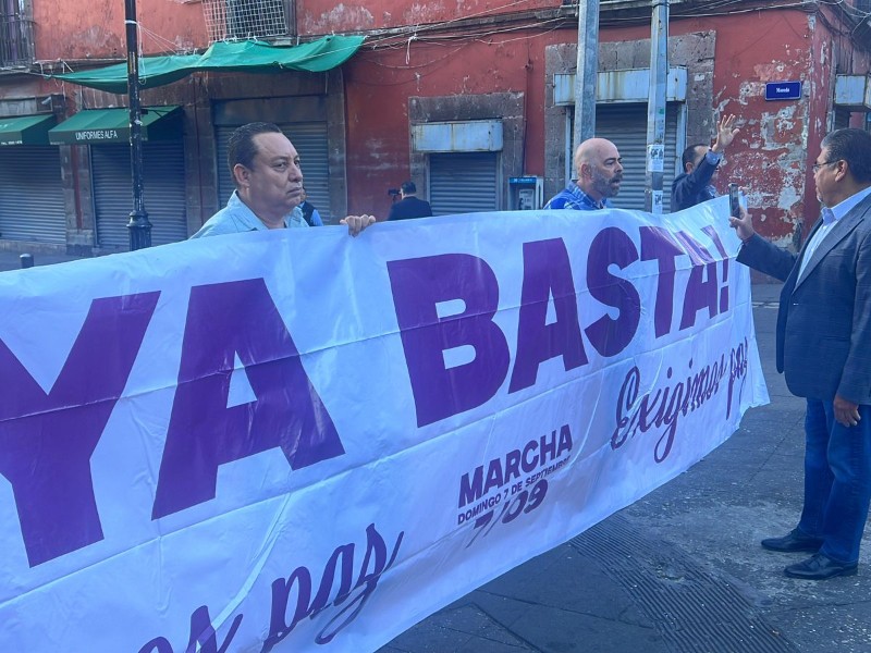 Llevan marcha por la Paz de Sinaloa a Palacio Nacional en CDMX