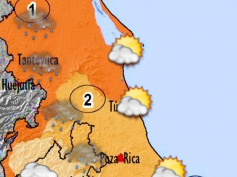 Lloviznas dispersas; ambiente caluroso