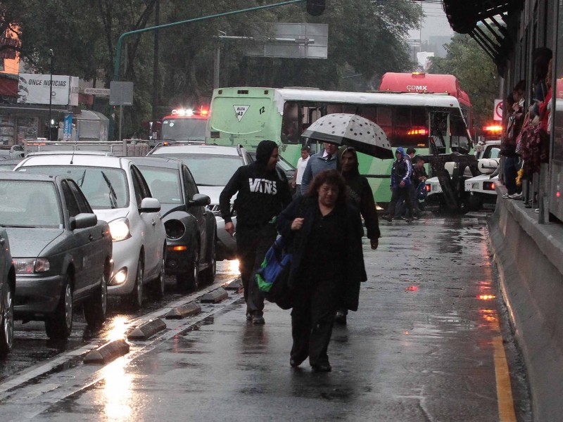 Llueve en al menos 4 delegaciones CDMX