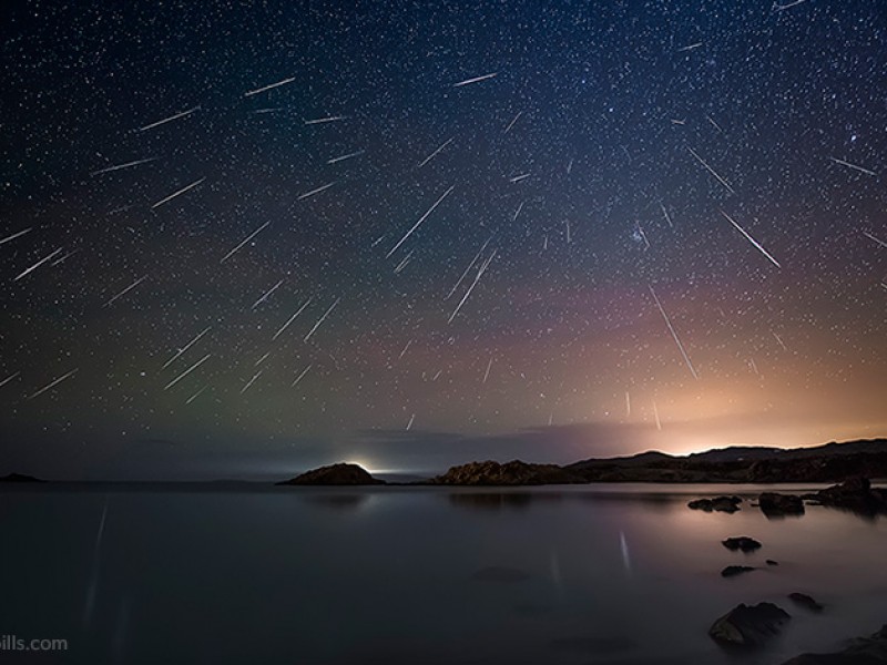 Lluvia de estrellas fugaces en este diciembre