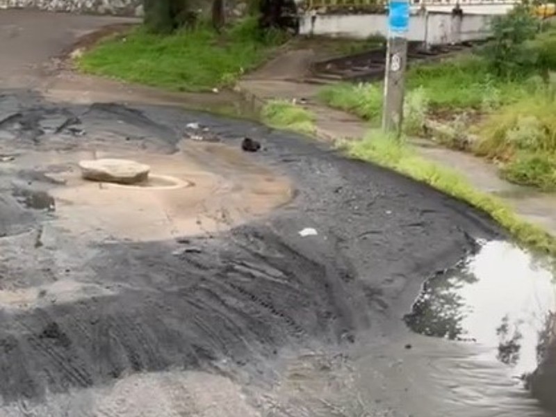 Lluvia deja afectaciones en la colonia Constituyentes