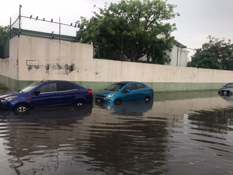 Lluvia en Veracruz deja inundación en Miguel Ángel de Quevedo