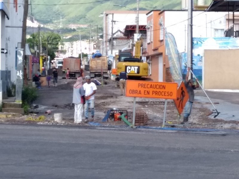 Lluvia impide finalización de avenida Puerta de Sol