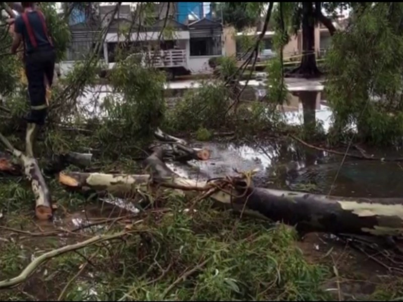 Lluvia sorprende a habitantes de Tecámac