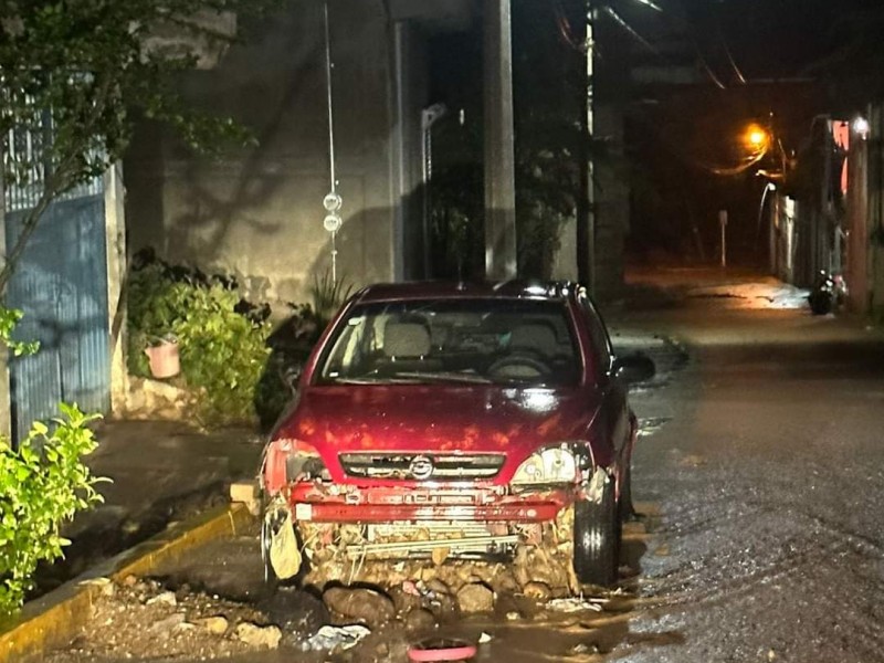 Lluvia y granizo provoca afectaciones en Tlapa