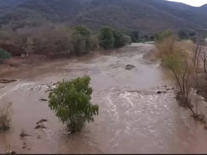 Lluvias activan el Río Choix, presa Miguel Hidalgo podría recibir primeras aportaciones