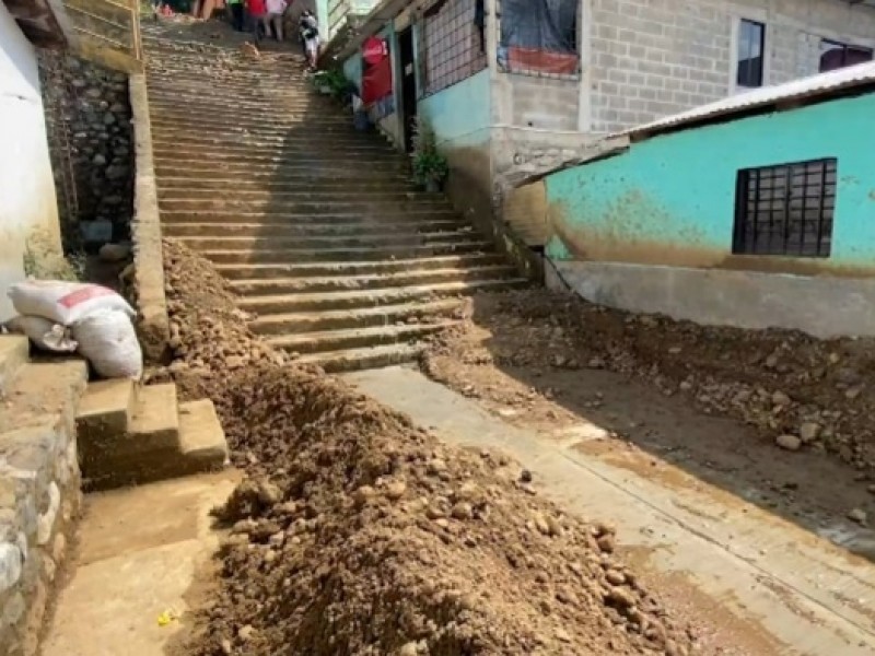 Lluvias dejan afectaciones en dos municipios de Chiapas