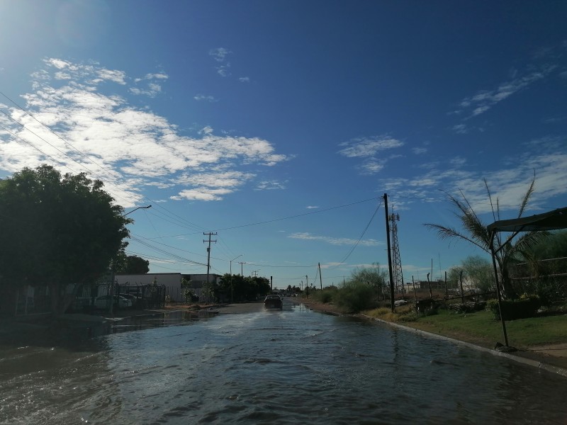 Lluvias dejan encharcamientos leves en Los Mochis