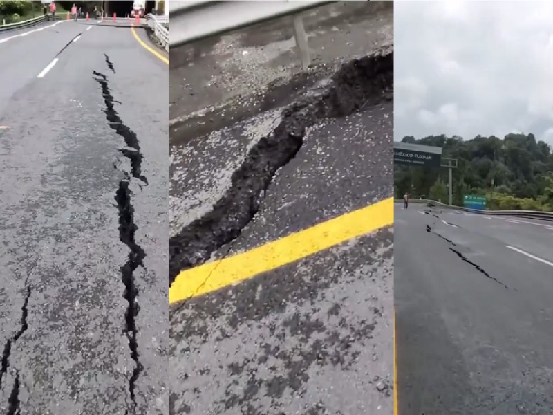 Lluvias dejan severos daños en carreteras del norte de Veracruz