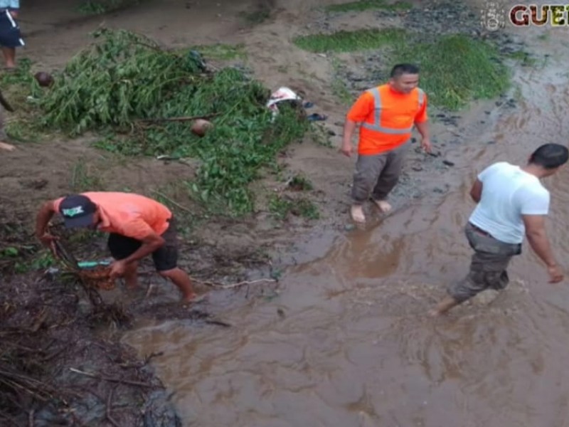 Lluvias dejaron afectaciones mínimas en Guerrero