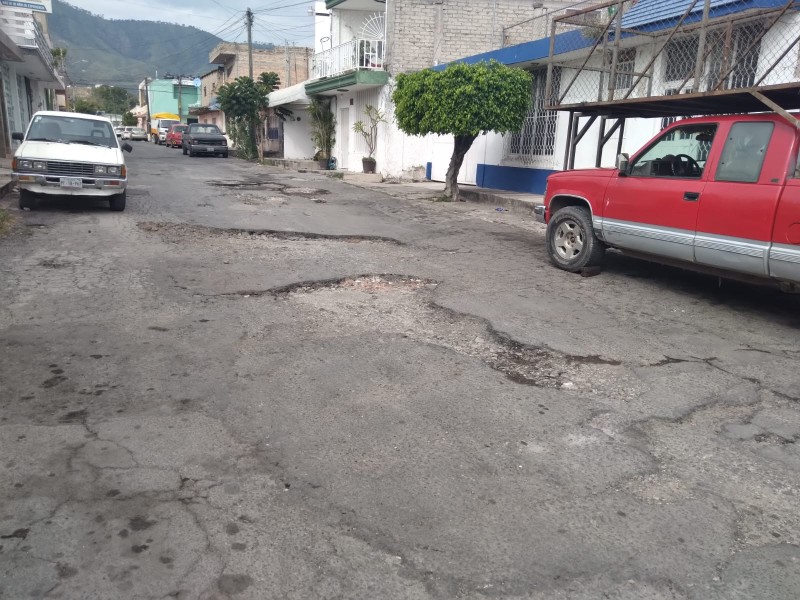 Lluvias del 2021 destruyeron calle Cuitláhuac