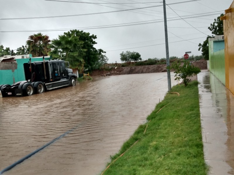 Lluvias en Los Mochis afecta sector Las Mañanitas