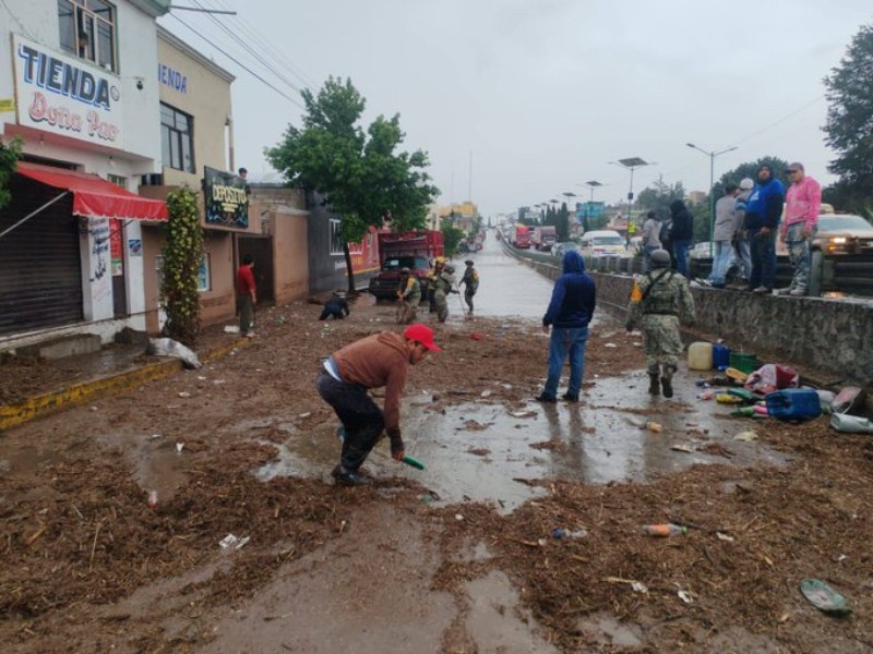Lluvias fuertes dejan daños en Puebla y Tlaxcala