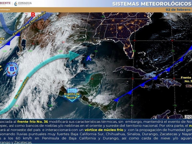 Lluvias fuertes durante esta noche y madrugada.