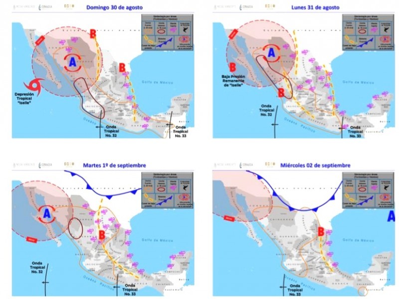 Lluvias fuertes en los próximos días