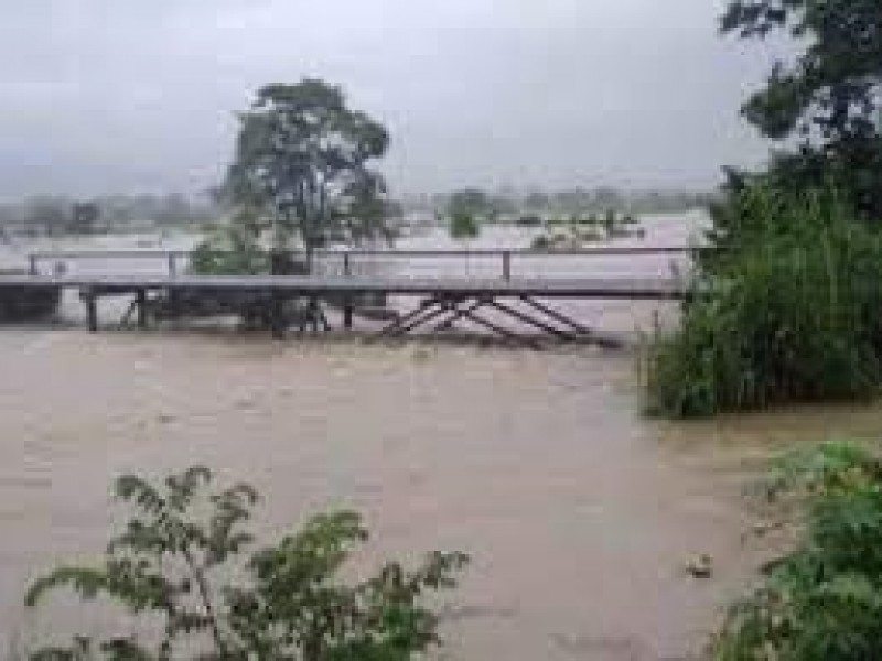 Lluvias generan estragos en las carreteras de Chiapas