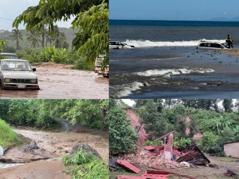 Lluvias generan severas afectaciones en Nayarit