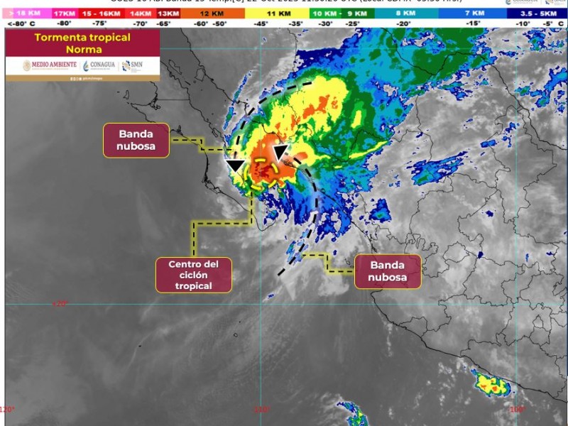 Lluvias intensas por tormenta 