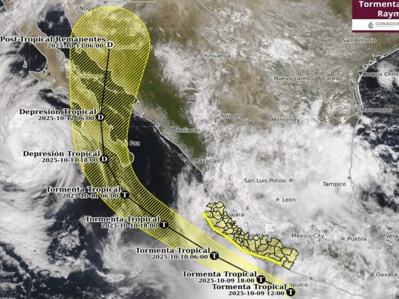 Lluvias intensas seguirán en Oaxaca por tormenta tropical “Raymond”