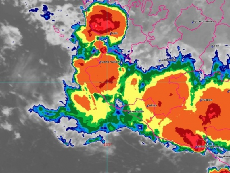 Lluvias muy fuertes este lunes para Colima, advierte SMN